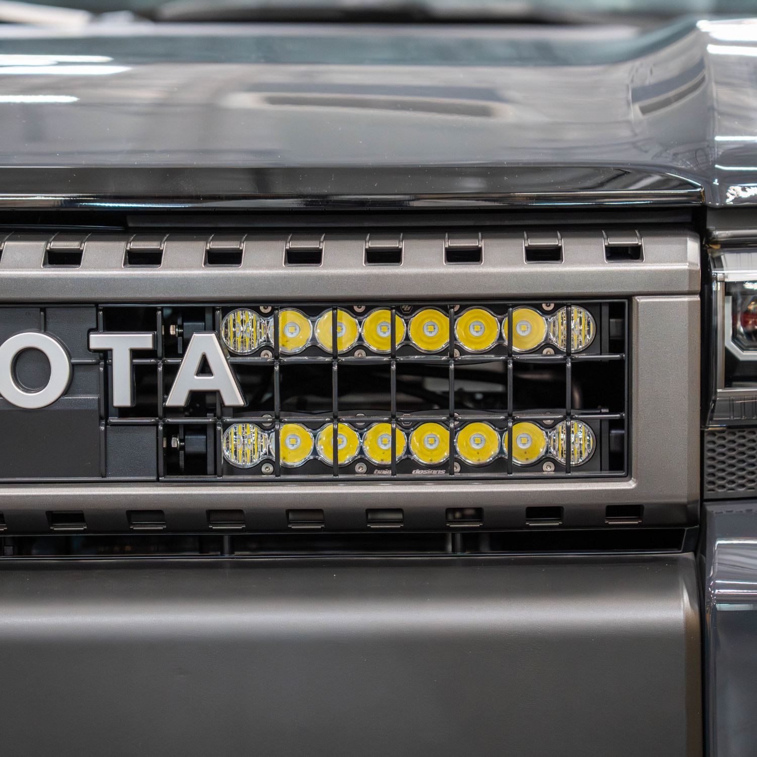 SDHQ Built 2024+ Toyota LC250 Behind The Grille Light Bar Mount