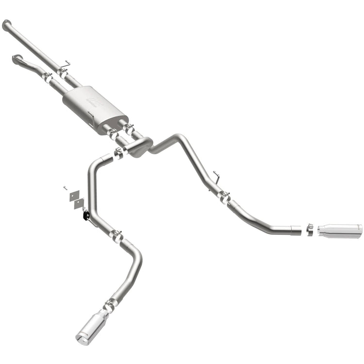MagnaFlow 2009-2021 Toyota Tundra Street Series Cat-Back Performance Exhaust System Front View