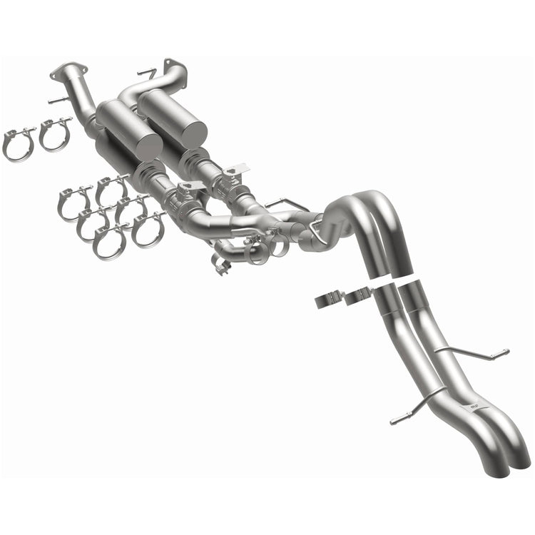 MagnaFlow 2022-2025 Ford Bronco Overland Series Cat-Back Performance Exhaust System Front View