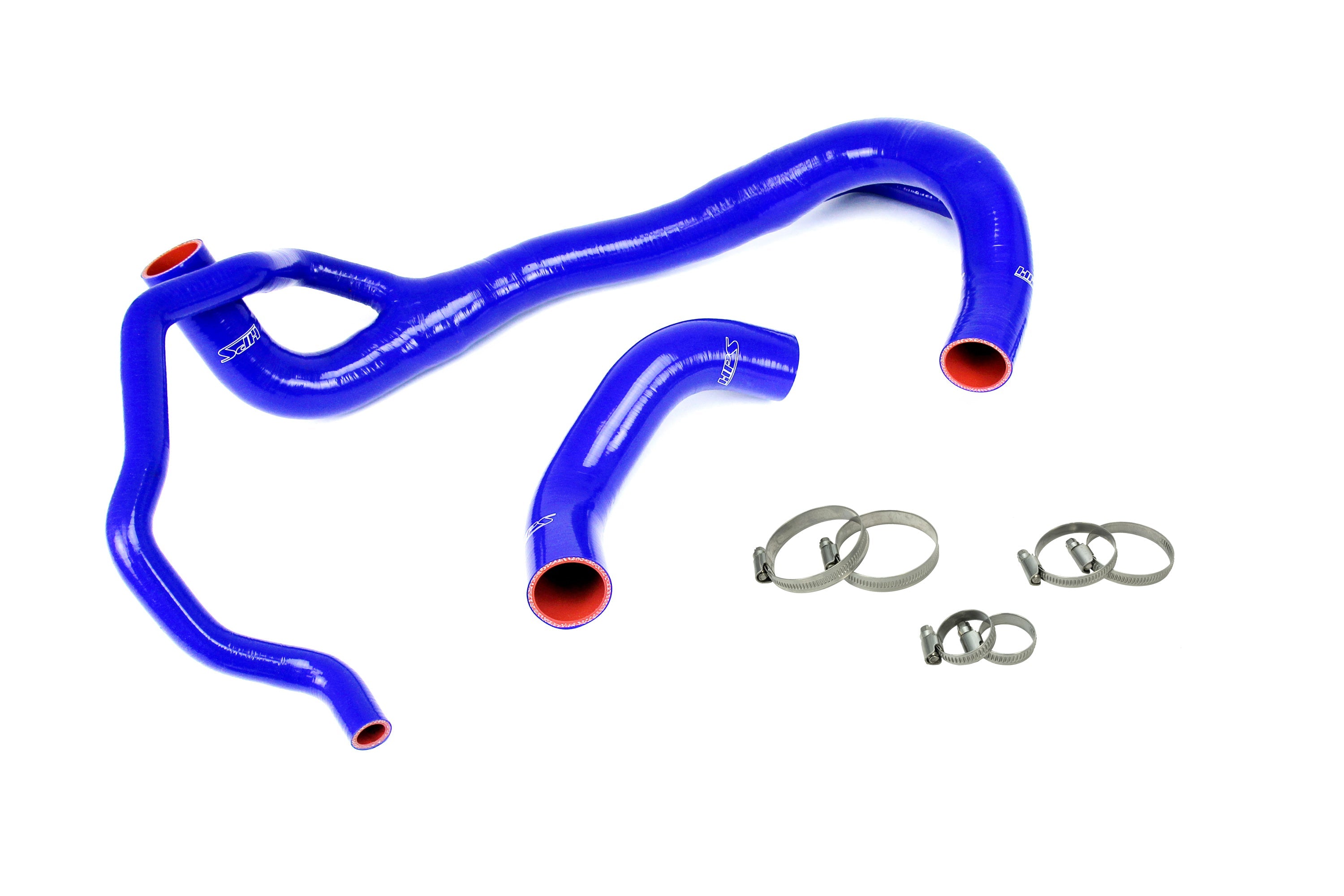 HPS Performance Blue High Temp Reinforced Silicone Radiator Coolant Hose Kit 2012-2015 Civic Si main image 1