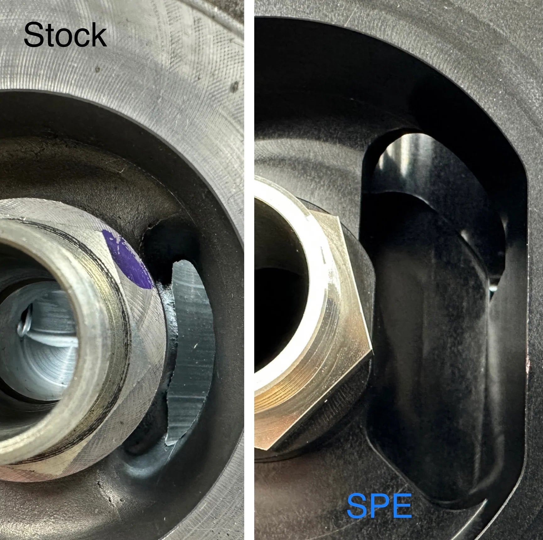 SPE Motorsport 2023+ 6.7L Powerstroke Oil Filter Housing Front View