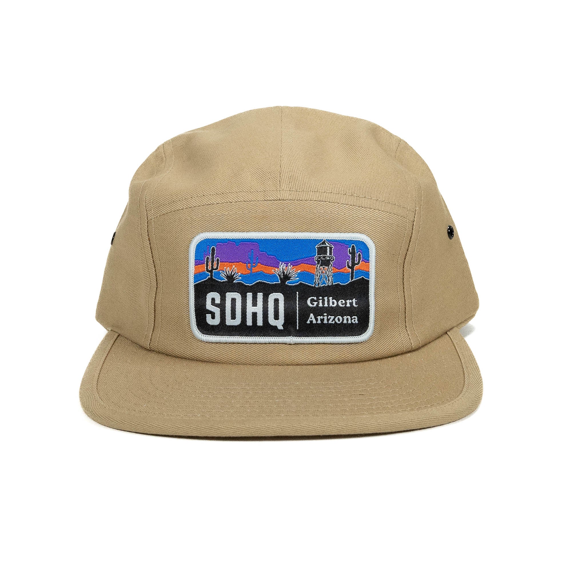 SDHQ Motorsports 5 Panel Hat | Cream