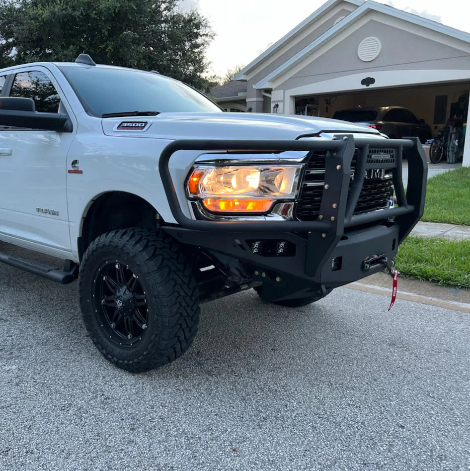 2019-2025 RAM 2500/3500 OCTANE FRONT WINCH BUMPER W/ GUARD Front View