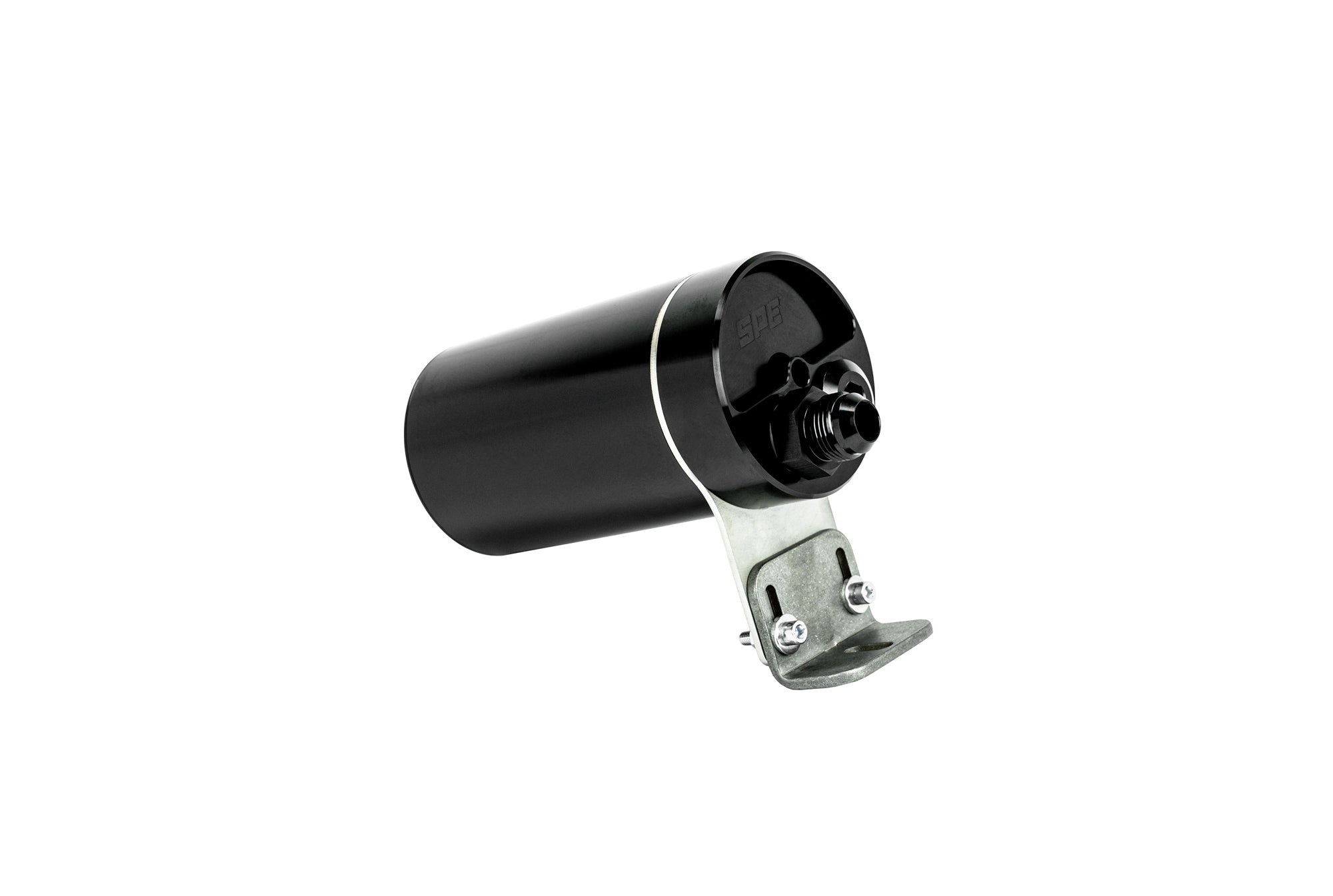 SPE Motorsport 6.7L Powerstroke External CCV Catch Can Front View