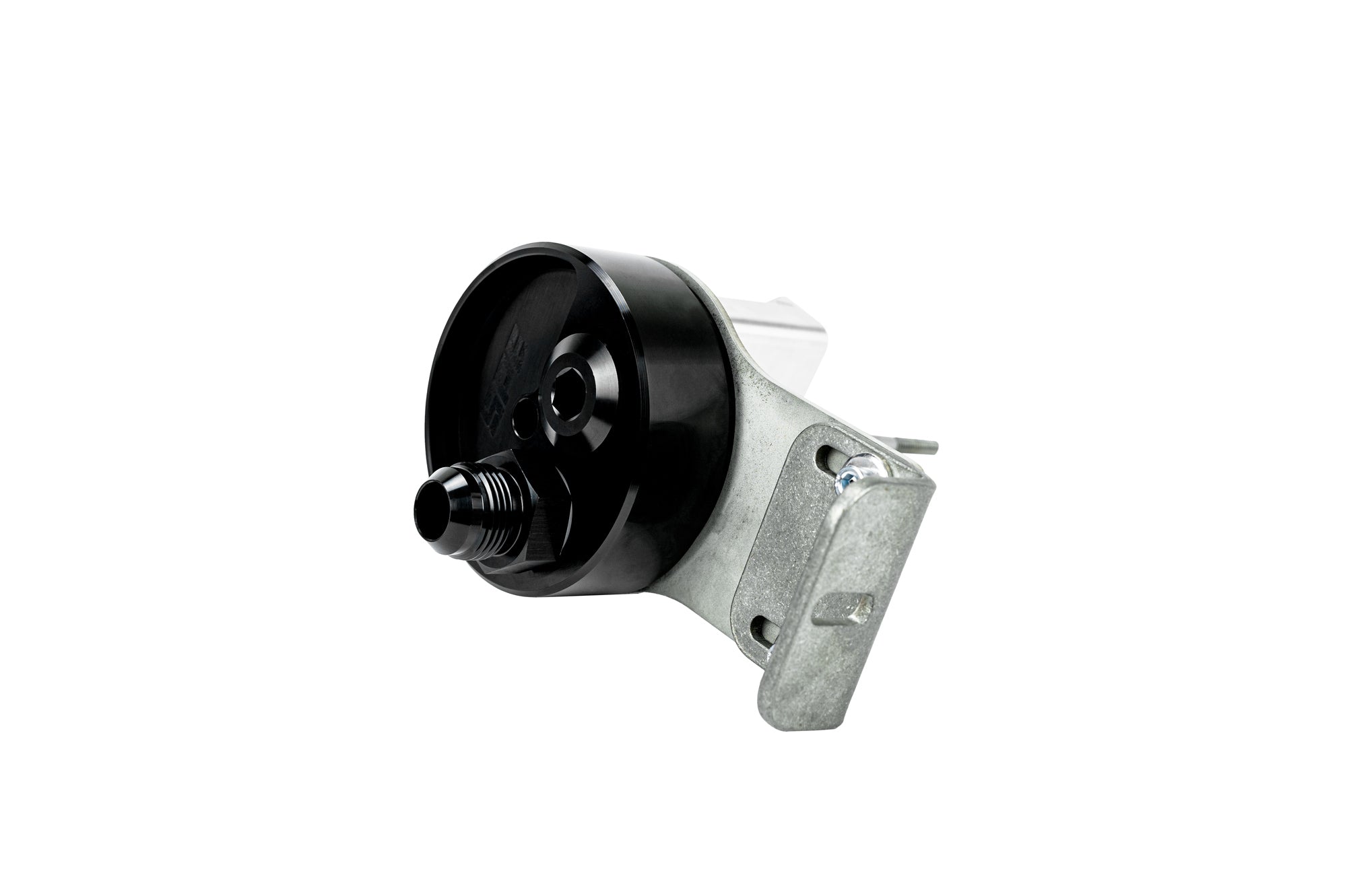 SPE Motorsport 6.7L Powerstroke External CCV Catch Can Front View