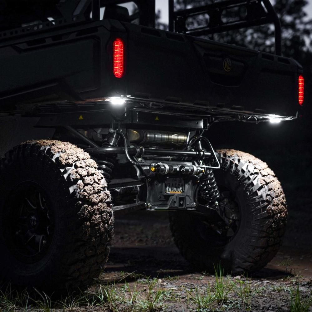 KC HiLites Two-Light Add-On Cyclone V2 Kit – Clear Front View