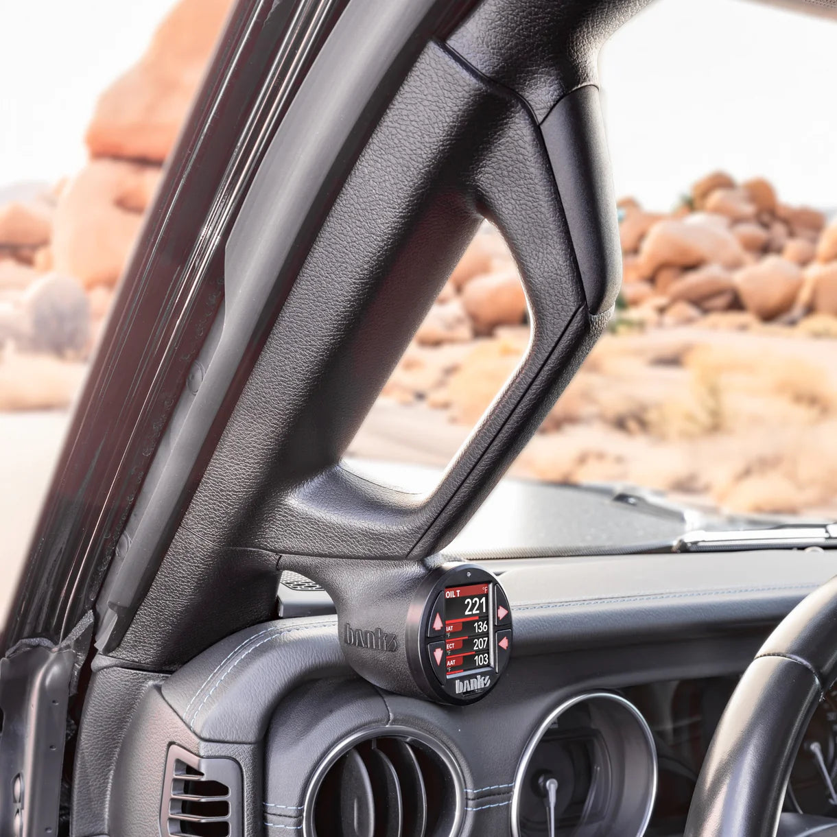 2018-2023 Jeep JL and 2020-2023 Gladiator Lower iDash Stealth Pod Mount