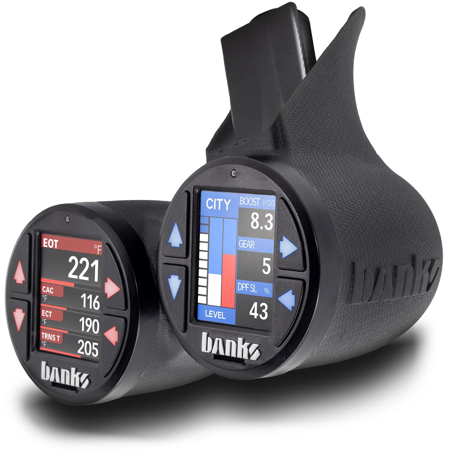 2023-2026 Ford Super Duty 2021-2025 Ford F-150 iDash Stealth Pod Mounts Front View