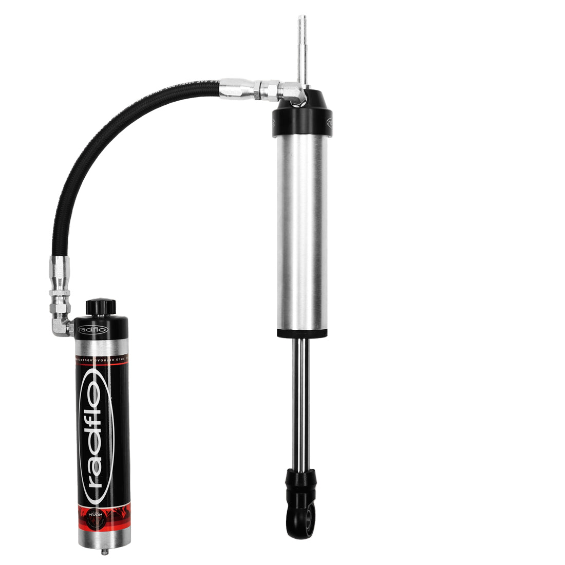 Radflo 2.5 Rear Bypass | 2 Tubes w/PB Reservoir For Total Chaos Long Travel Kit | Toyota Tundra 2007-2021