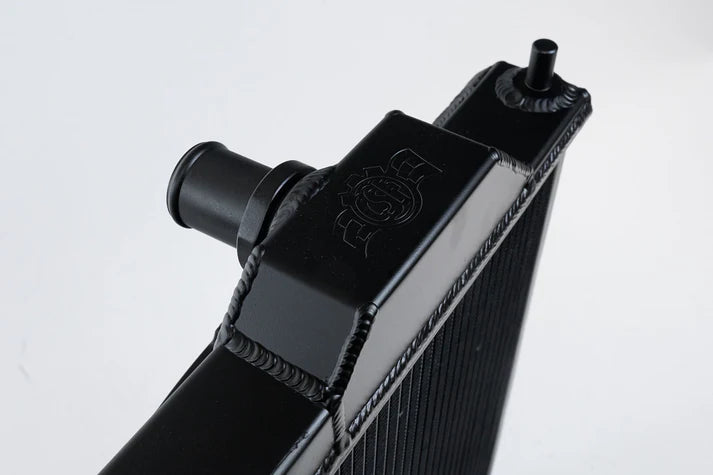 Mitsubishi Evo 4/5/6/7/8/9 Full Size Slim Radiator w/ 12in SPAL Fan - Black