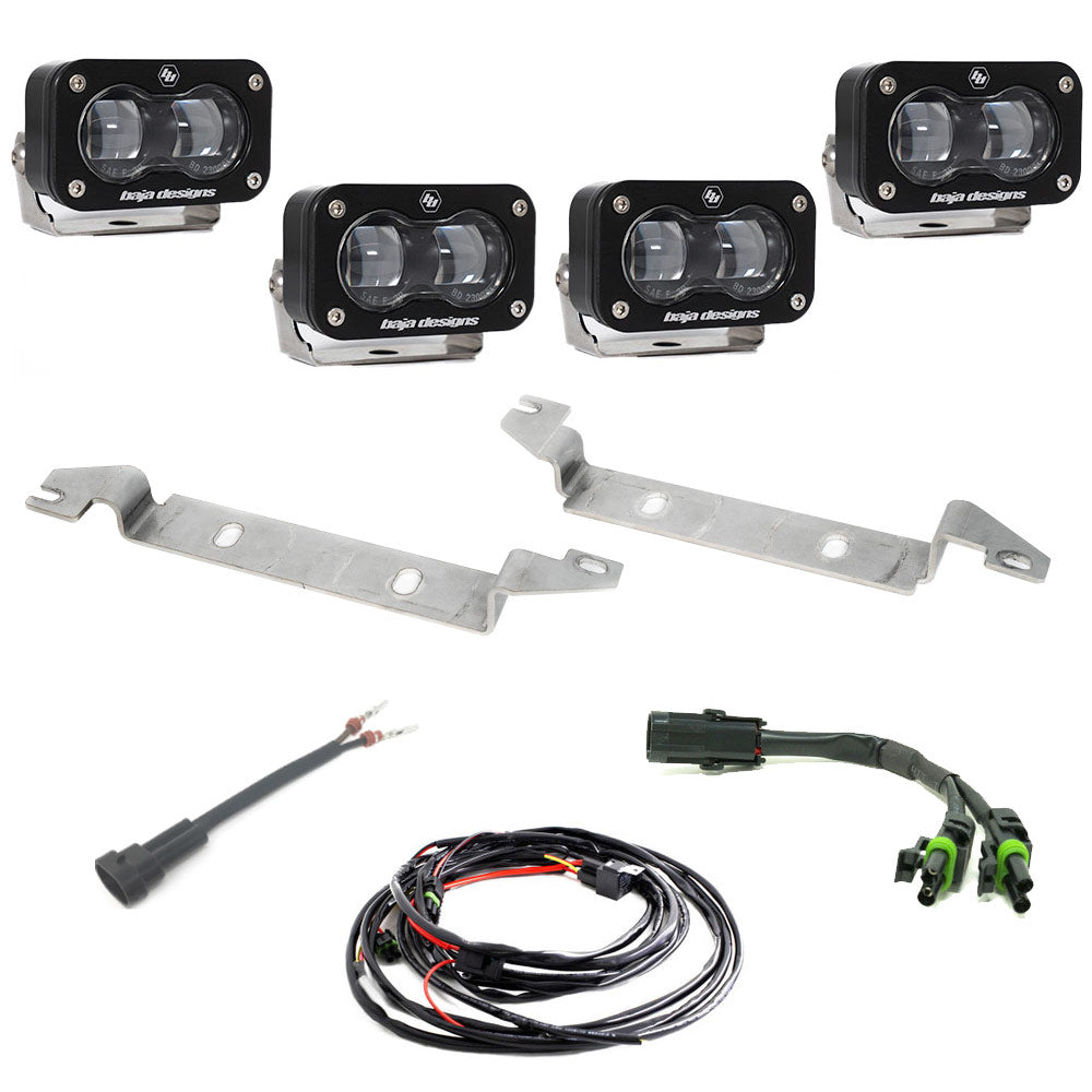 2023+ Toyota Sequoia S2 SAE OEM Fog Light Replacement Kit Clear Display of Included Parts