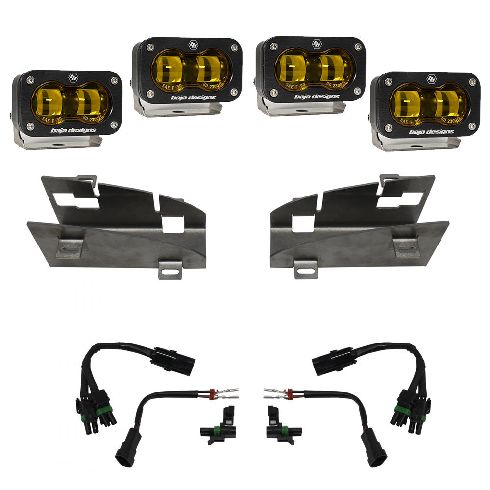 21+ Ram TRX/19-22 Ram 1500 Rebel Dual S2 SAE Fog Pocket Light Kit Amber parts