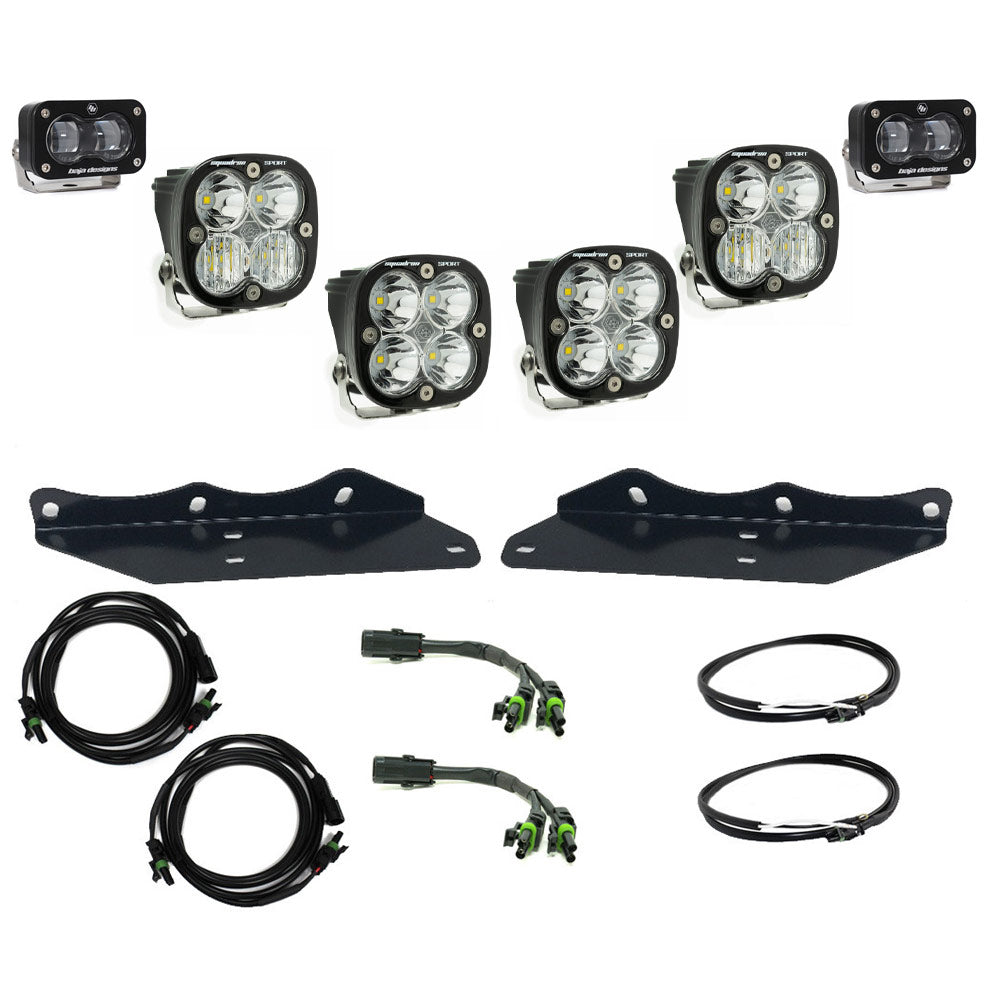 17-20 Ford Raptor Squadron/S2 SAE “Sportsman” Fog Pocket Light Kit Clear parts