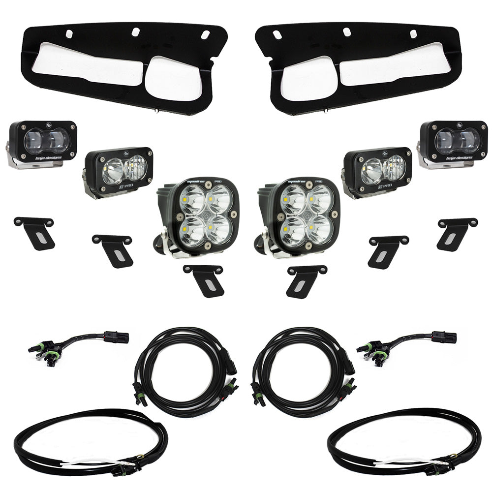 2021+ Ford Bronco S2 SAE “Pro” Fog Pocket Light Kit  Clear Upfitter Wiring parts