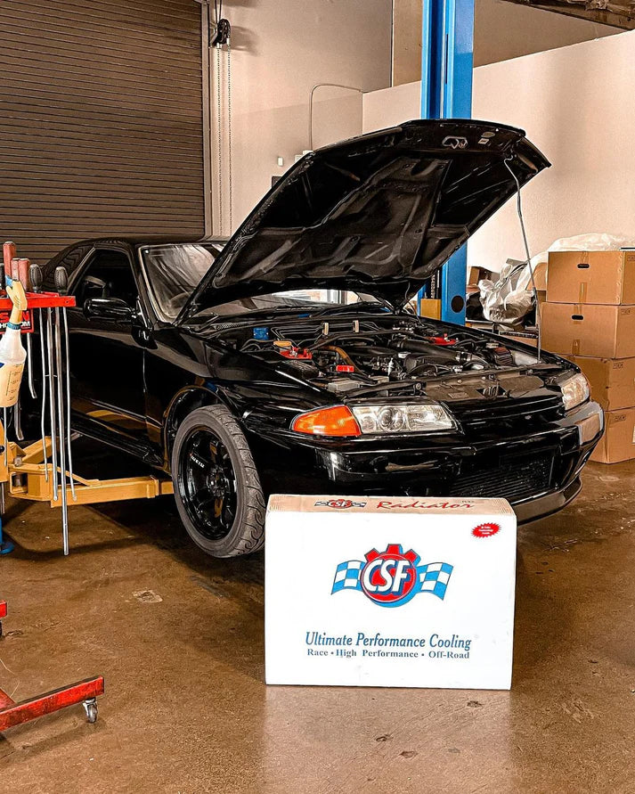 R32 Skyline GT-R/GTS Full Billet Aluminum High-Performance Radiator - Raw Billet