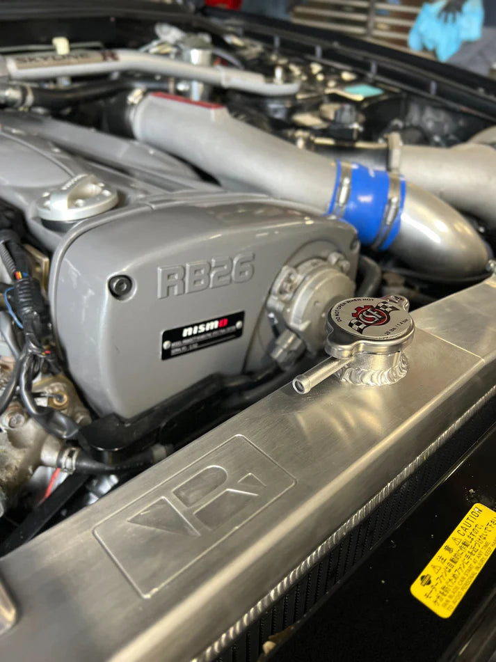 R33 Skyline GT-R/GTS Full Billet Aluminum High-Performance Radiator - Raw Billet