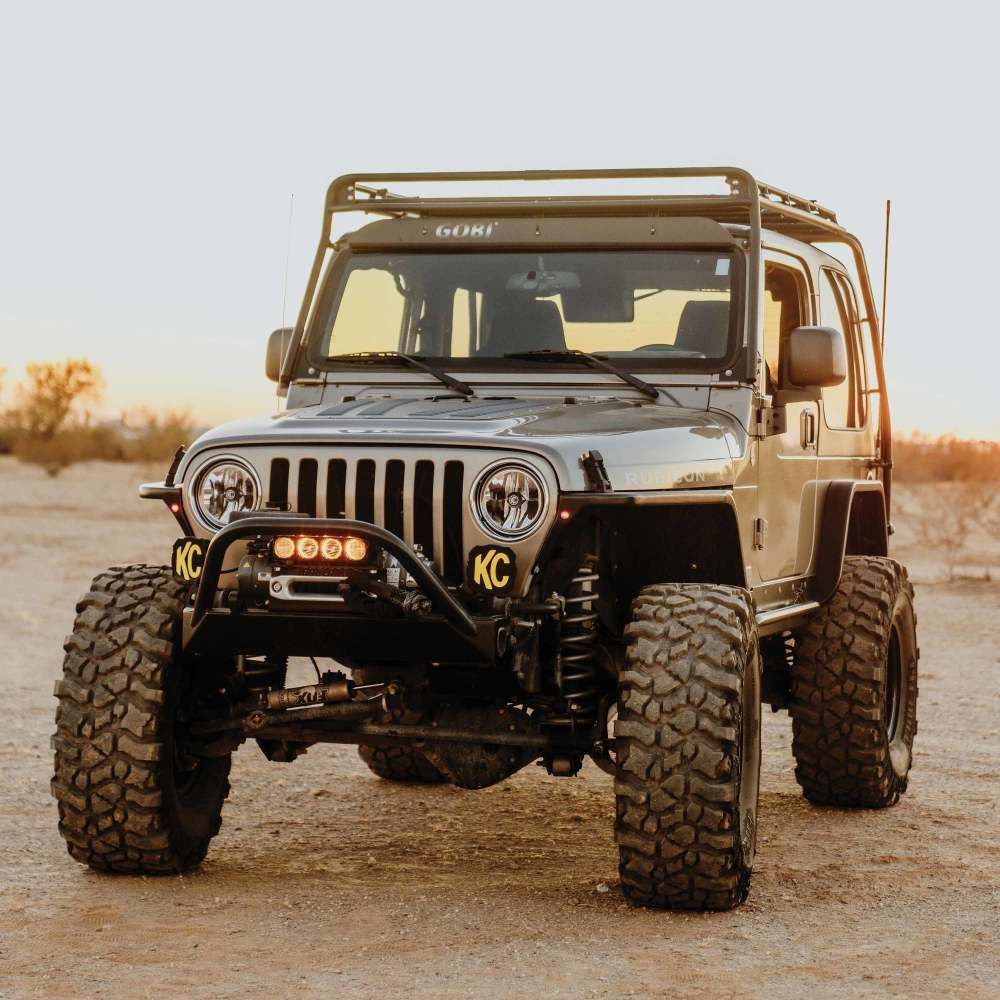 KC HiLites Winch Fairlead Light Mount Front View