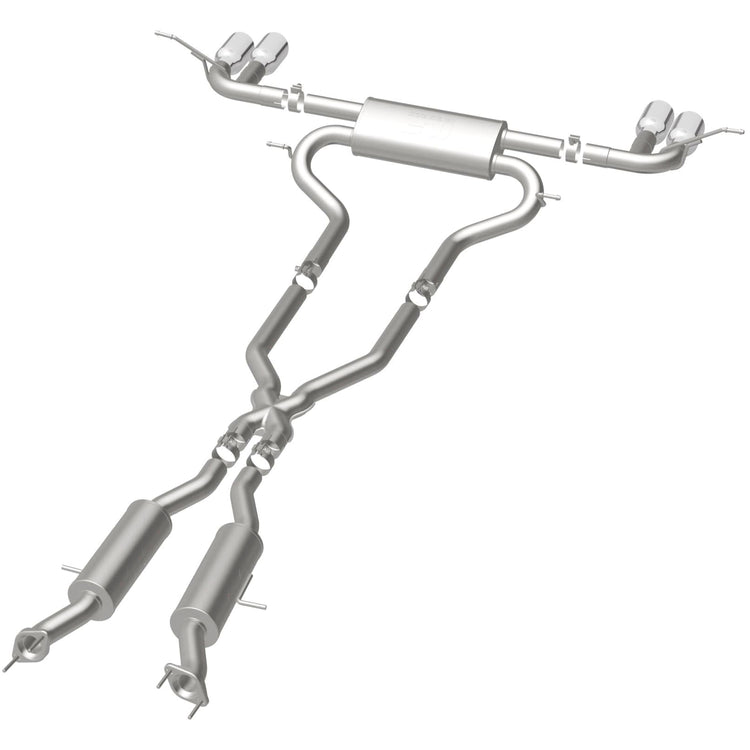 MagnaFlow 2014-2021 Jeep Grand Cherokee Street Series Cat-Back Performance Exhaust System Front View