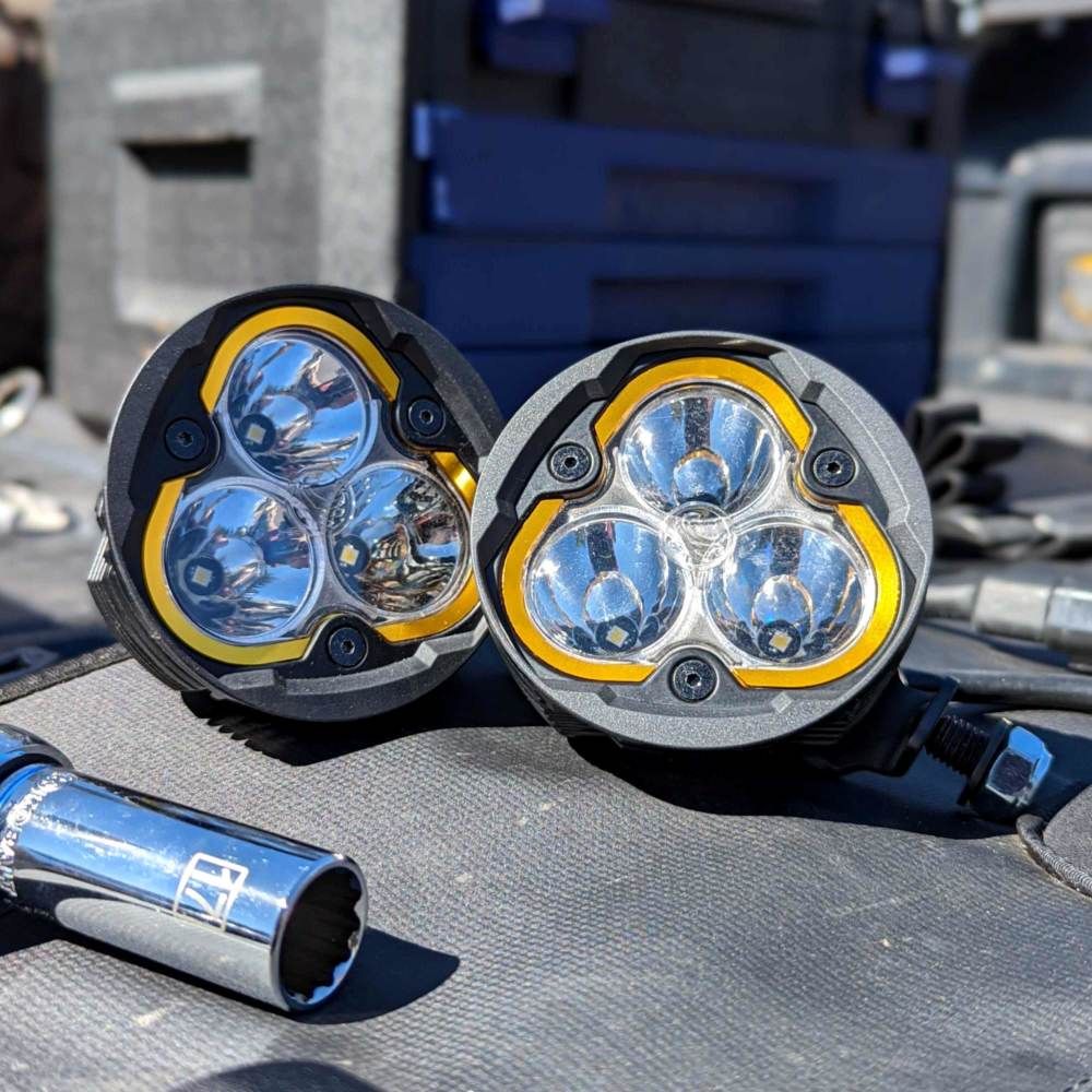 KC HiLites Round Universal Shrouds for FLEX ERA 3 Lights - Pair