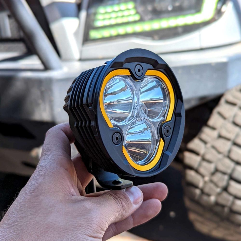 KC HiLites Round Universal Shrouds for FLEX ERA 3 Lights - Pair