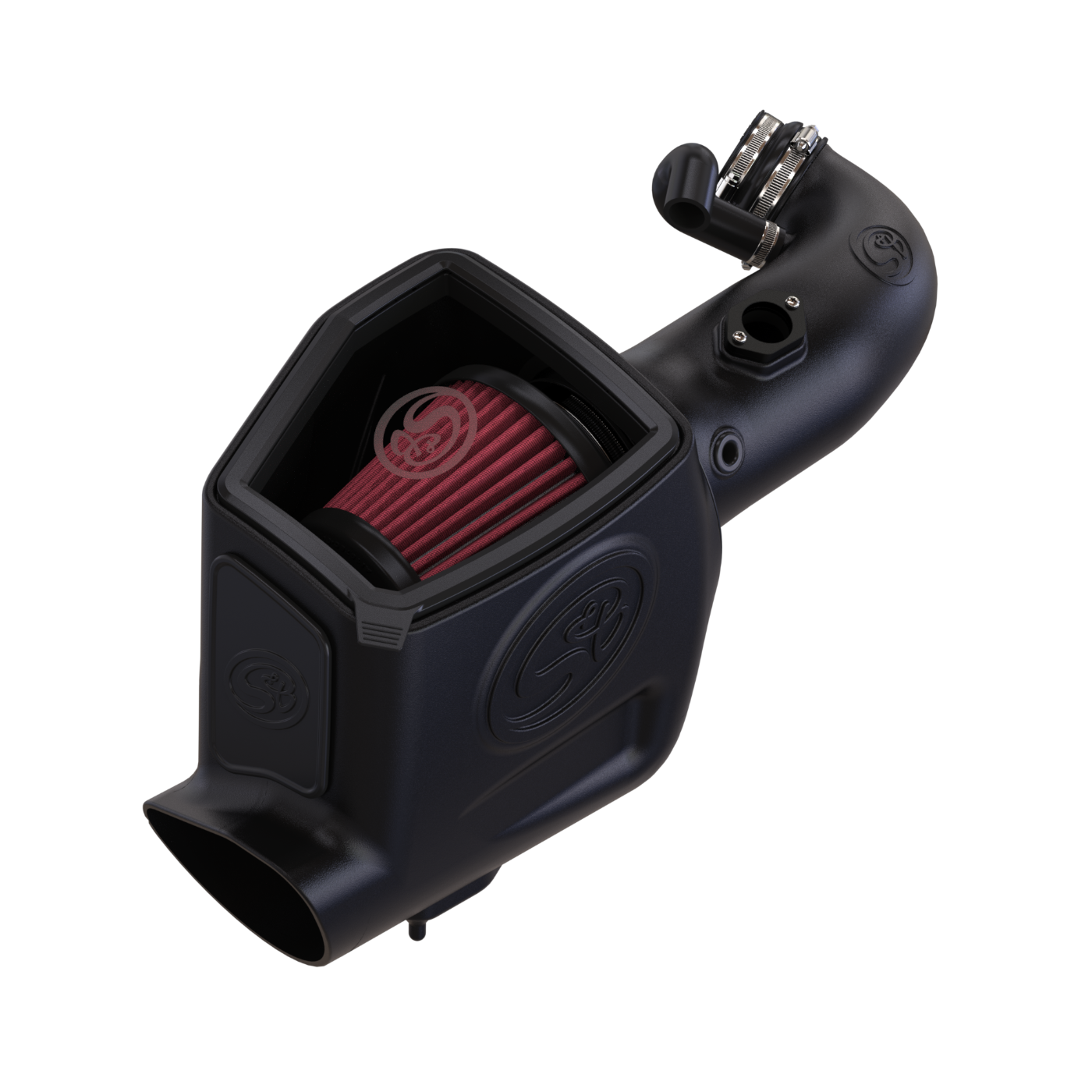 S&B Cold Air Intake for 2008-2010 Ford Powerstroke 6.4L Front View