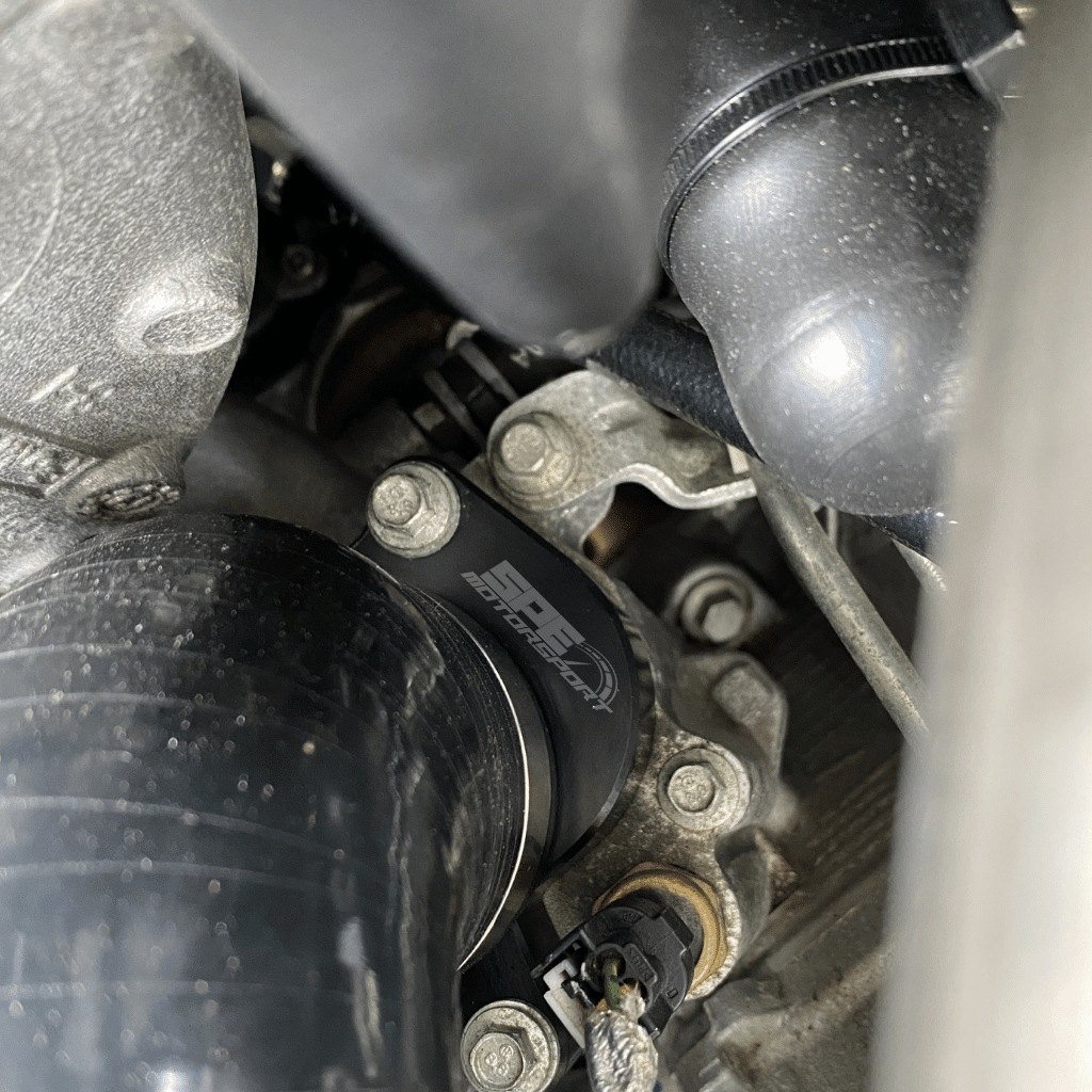 SPE Motorsport 2011-2024 6.7L Powerstroke Upper Radiator Hose Front View