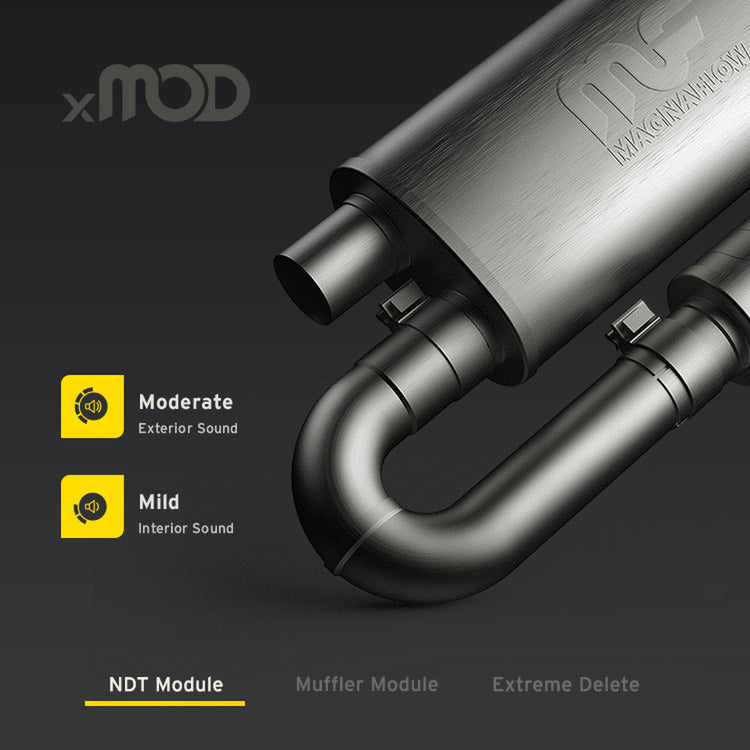 MagnaFlow 5 X 8in. Oval Straight-Through Performance Exhaust Muffler 14006 Front View