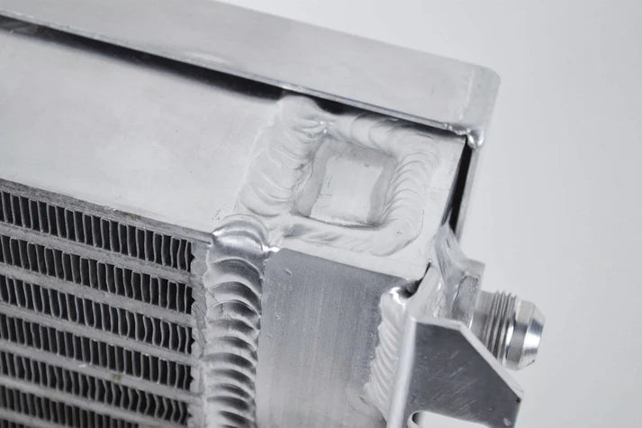 13.8in x 10in Dual Fluid Bar & Plate HD Oil Cooler w/9in SPAL Fan