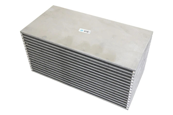 Air-to-Water Bar & Plate Intercooler Core 12L x 6H x 6W Front View