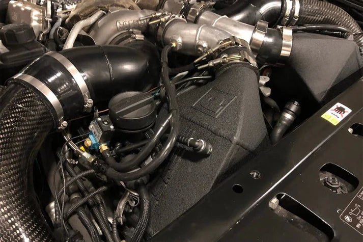 BMW F1X M5 & M6 Twin Charge-Air-Cooler Set - Crinkle Black Finish