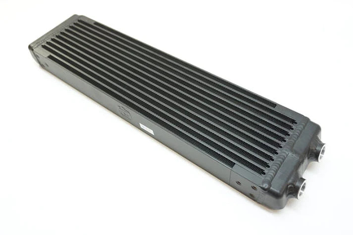 Universal Dual-Pass Oil Cooler / IROC Porsche / M22x1.5 / 24L x 5.75H x 2.16W