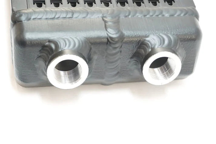 Universal Dual-Pass Oil Cooler / IROC Porsche / M22x1.5 / 24L x 5.75H x 2.16W
