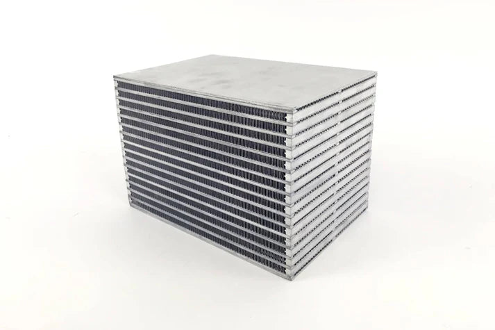 Air-to-Water Bar & Plate Intercooler Core 8.5L x 6H x 6W Front View