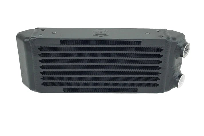 Universal Dual-Pass Oil Cooler - M22 x 1.5 connections - 13L x 4.75H x 2.16W