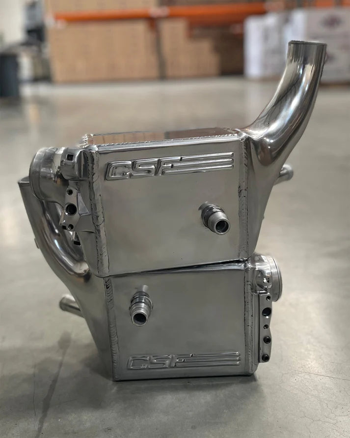 BMW G9X M5 High-Performance Charge-Air-Coolers Front View Chrome