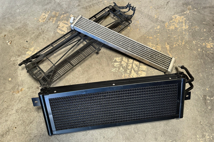 BMW F9X X3M / X4M Performance Cooling Module (Heat Exchanger + Trans Cooler) Front View