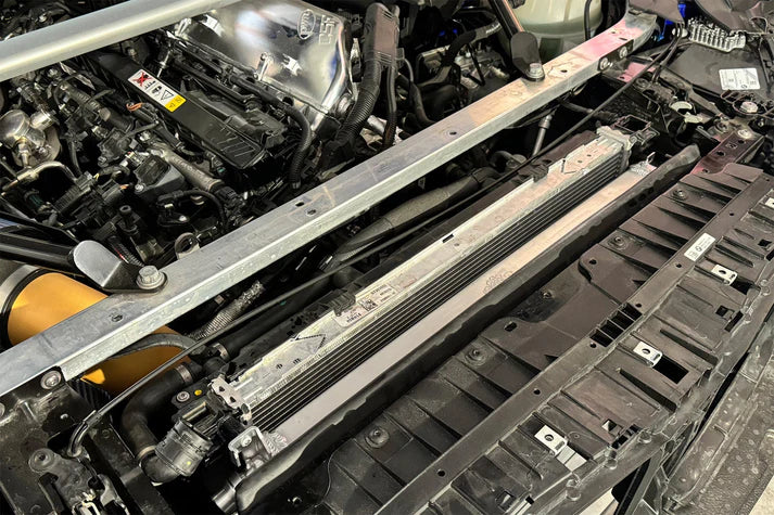 BMW F9X X3M / X4M Performance Cooling Module (Heat Exchanger + Trans Cooler) Front View