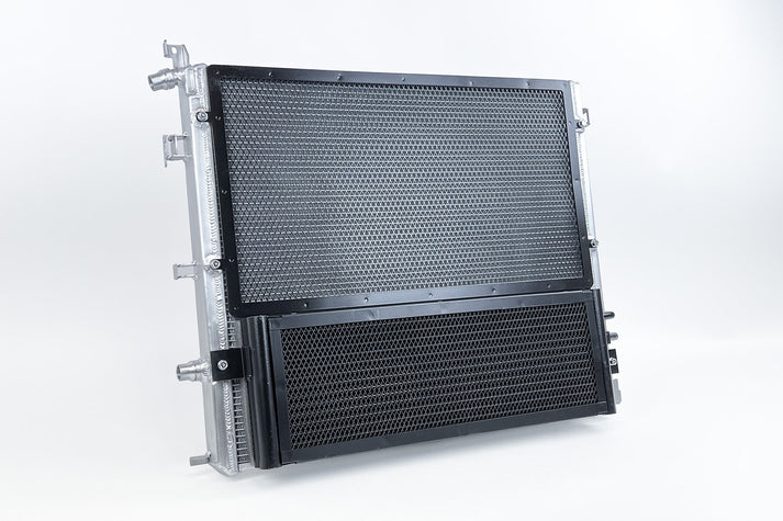 BMW F9X X3M / X4M Performance Cooling Module (Heat Exchanger + Trans Cooler) Front View