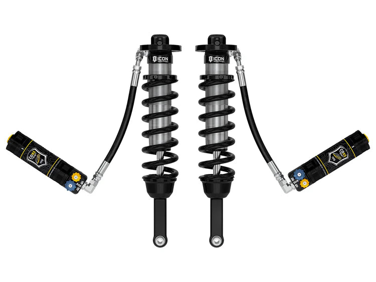 ICON 2005-2023 Toyota Tacoma, Front, 0-3.5"/0-2.75" Lift, V.S. 2.5 Series Coilover Kit, Remote Reservoir w/ CDXS, Pair