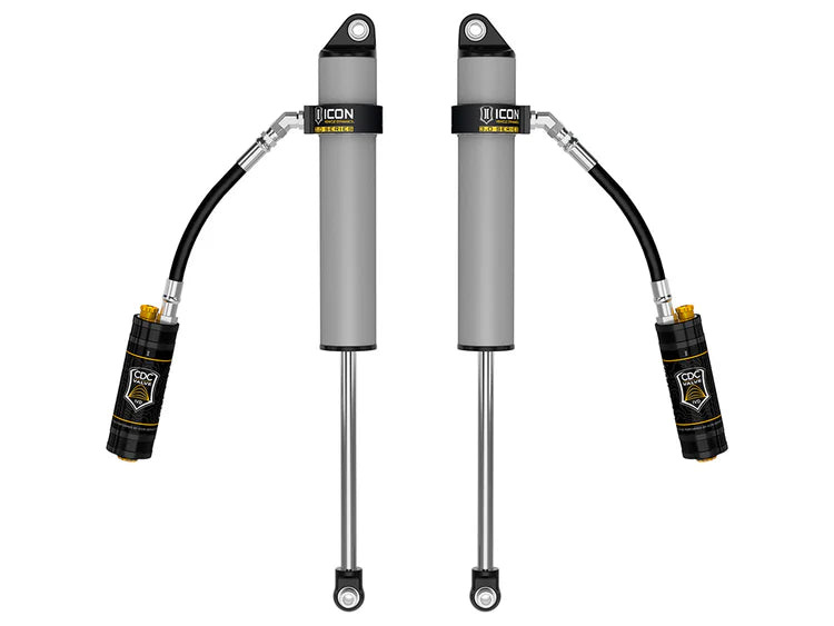 ICON 2005-2026 Ford Super Duty, 0-3” Lift, Rear, V.S. 3.0 Series Shock Absorbers, Remote Reservoir w/ CDCV, Pair
