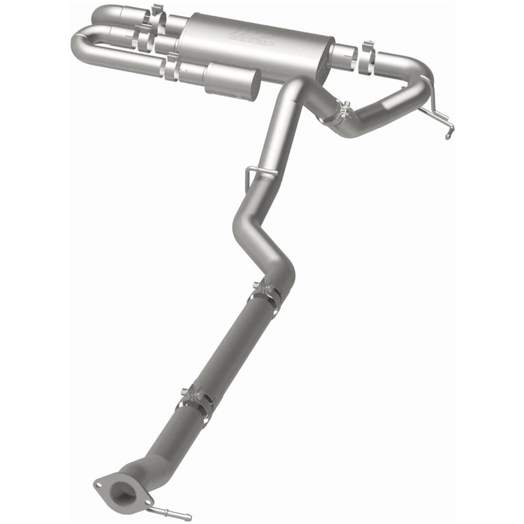 MagnaFlow 2021-2025 Ford Bronco Overland Series Cat-Back Performance Exhaust System Front View