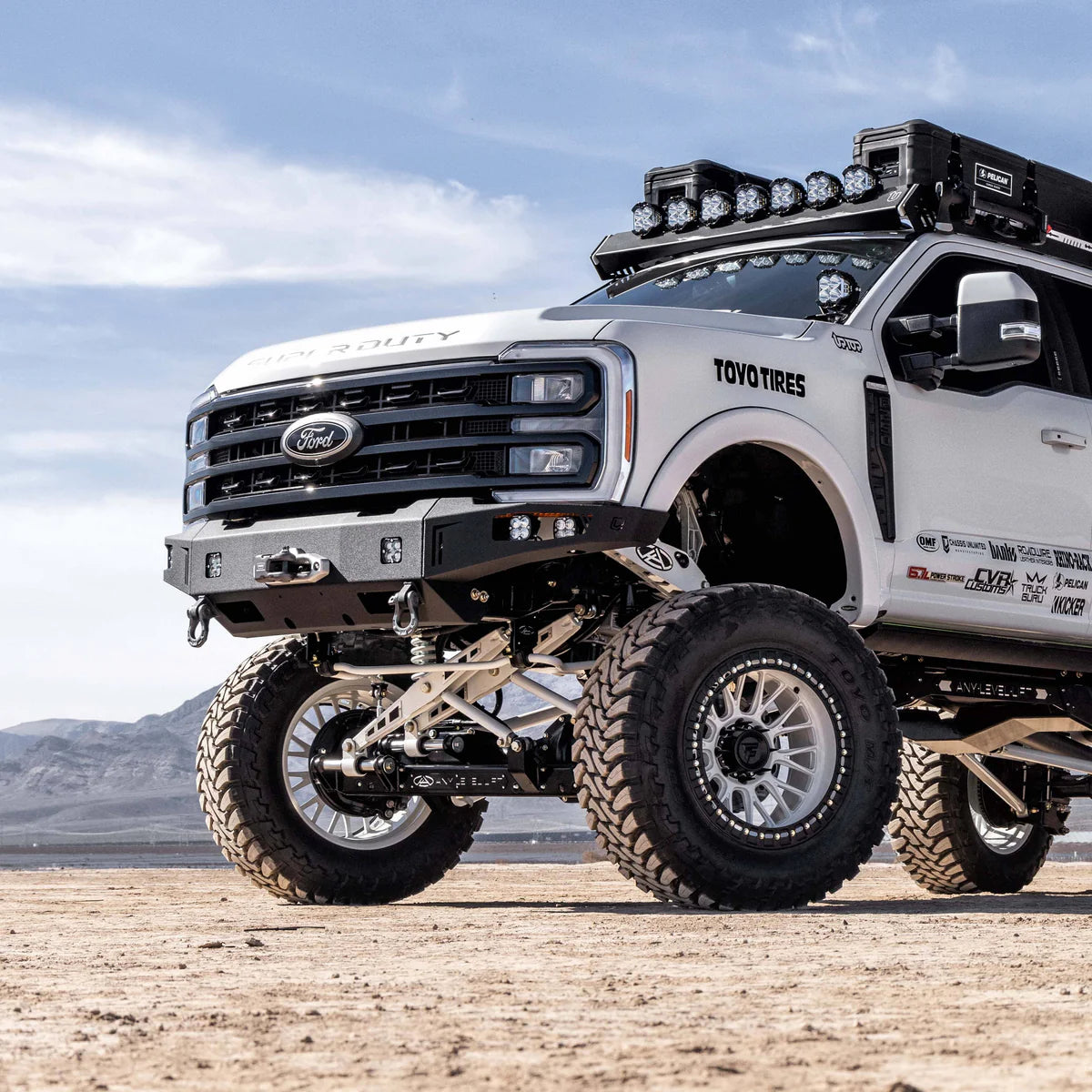 2023+ FORD SUPERDUTY F250/F350 OCTANE SERIES FRONT WINCH BUMPER Front View