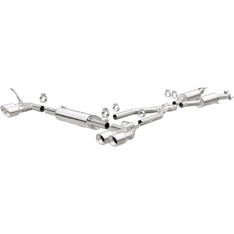 MagnaFlow 2014-2021 Jeep Grand Cherokee Street Series Cat-Back Performance Exhaust System Front View