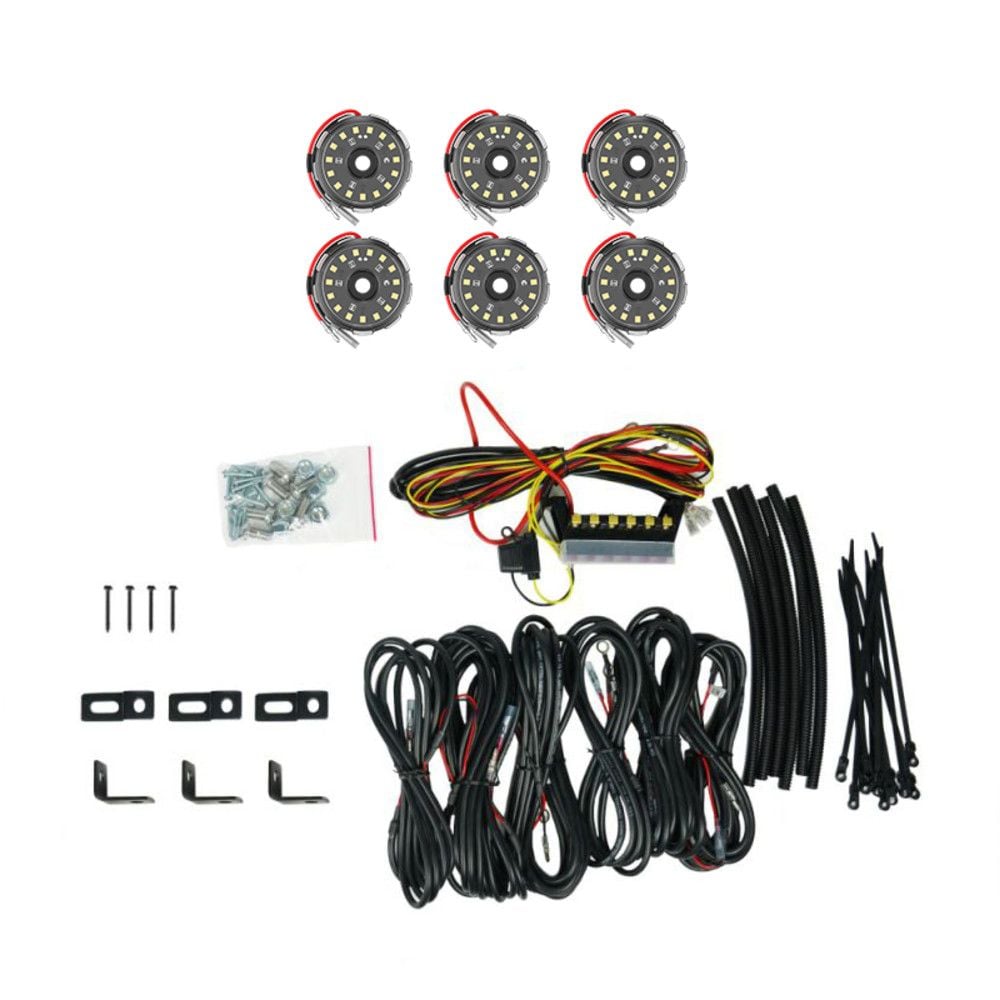 KC HiLites Cyclone V2 LED 6-Light - Rock Light Kit