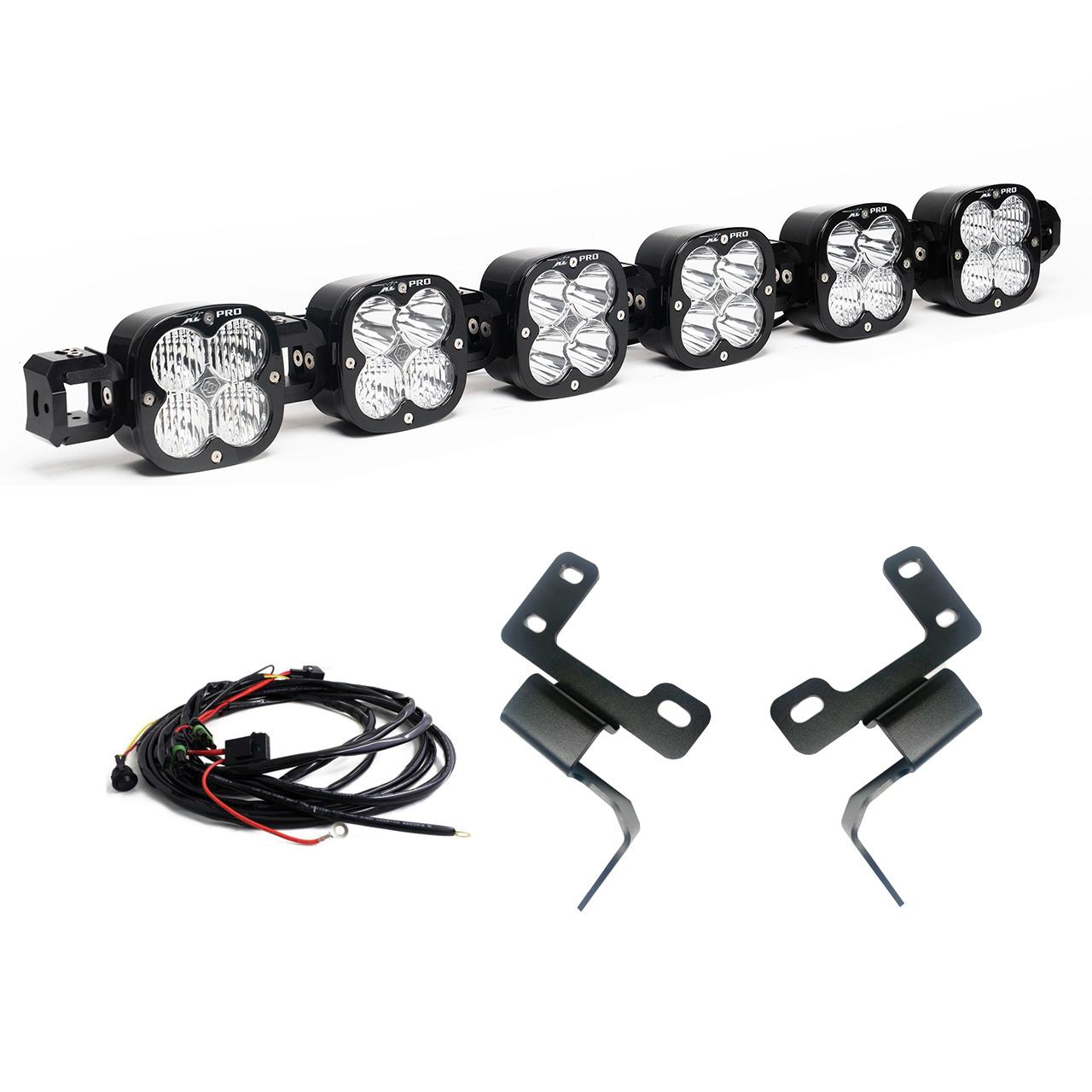 Ford XL Linkable Bumper Light Kit - Ford 2021-2026 Bronco; NOTE: w/ OE Plastic Bumper Front View