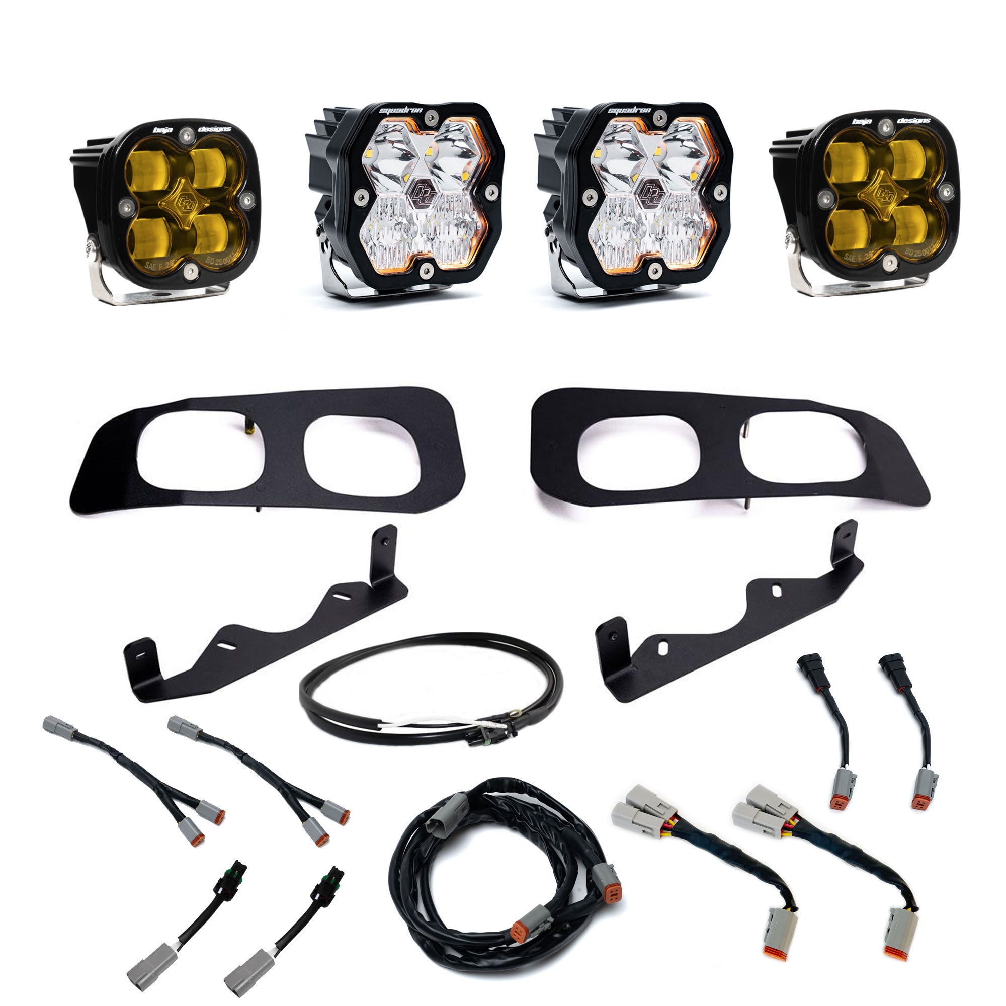 Squadron 2.0 Sport/Squadron SAE Dual Fog Pocket Light Kit - Ford 2023-26 F-250/350 Super Duty