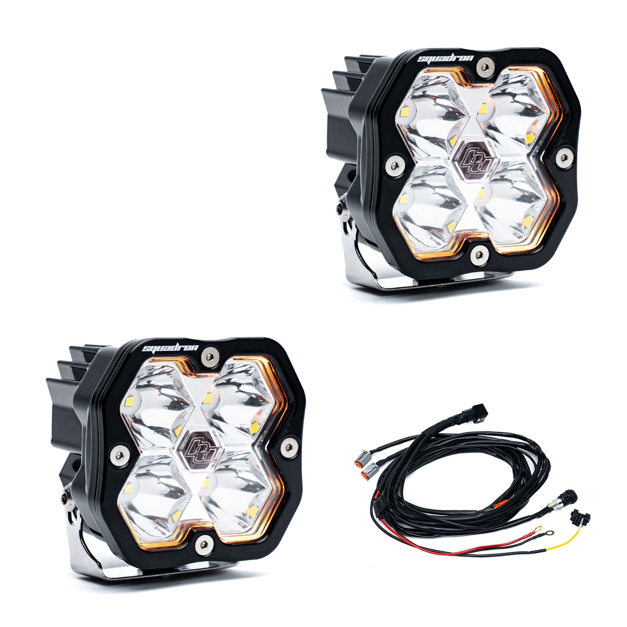 Squadron 2.0 Pro Black LED Auxiliary Light Pod Pair - Universal