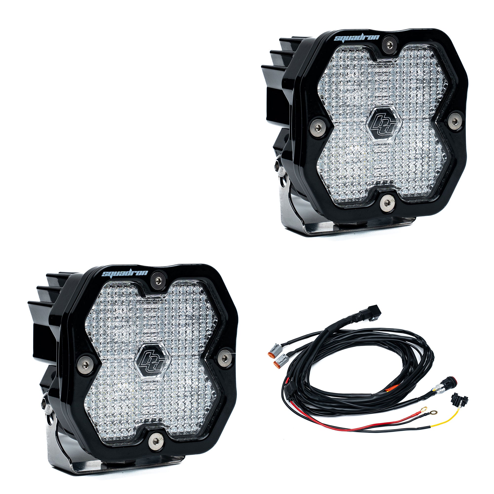 Squadron 2.0 Pro Black LED Auxiliary Light Pod Pair - Universal