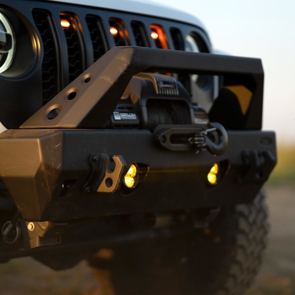 KC HiLites FLEX ERA 3 Dual Mode SAE Fog LED Light Pods | 2-Light Master Kit - Jeep Aftermarket Bumpers