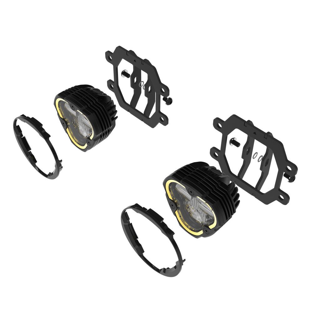 KC HiLites FLEX ERA 3 Dual Mode SAE Fog LED Light Pods | 2-Light Master Kit - Subaru Crosstrek/Forester